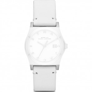 Watch strap Marc by Marc Jacobs MBM9033 Leather White 16mm