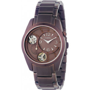 Watch strap Fossil ME1024 Stainless steel Brown 18mm