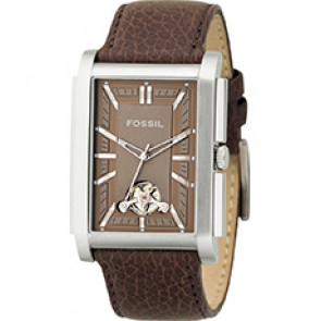 Watch strap Fossil ME1042 Leather Brown 26mm
