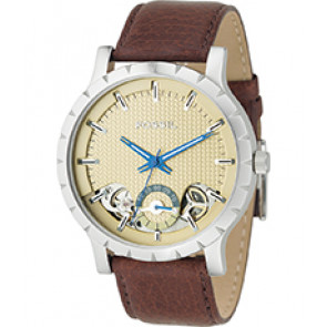 Watch strap Fossil ME1049 Leather Brown 24mm