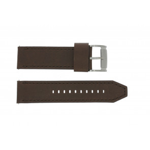 Watch strap Fossil ME1122 Leather Brown 24mm