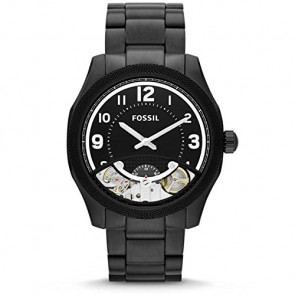 Watch strap Fossil ME1151 Stainless steel Black 22mm