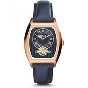Watch strap Fossil ME3048 Leather Blue 20mm