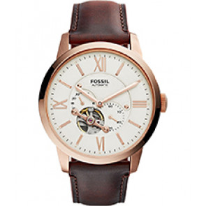 Watch strap Fossil ME3105 Leather Brown 22mm