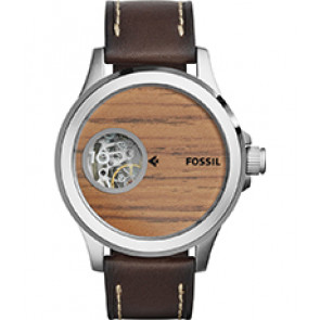 Watch strap Fossil ME3113 Leather Brown 22mm