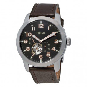 Watch strap Fossil ME3118 Leather Brown 22mm