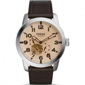 Watch strap Fossil ME3119 Leather Black 22mm