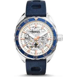 Watch strap Fossil ME3124 Silicone Blue 22mm