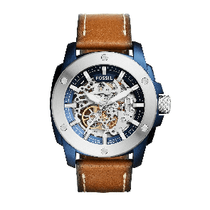 Watch strap Fossil ME3135 Leather Brown 24mm