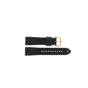 Watch strap Fossil ME3156 Leather Black 22mm