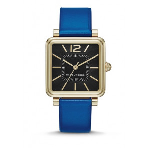 Watch strap Marc by Marc Jacobs MJ1438 Leather Blue 16mm
