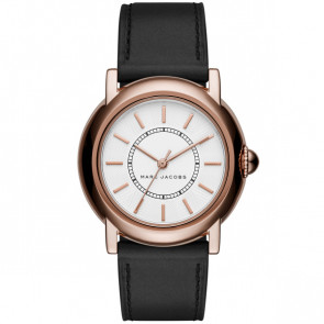 Watch strap Marc by Marc Jacobs MJ1450 Leather Black 18mm