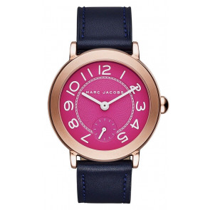 Watch strap Marc by Marc Jacobs MJ1556 Leather Blue 18mm