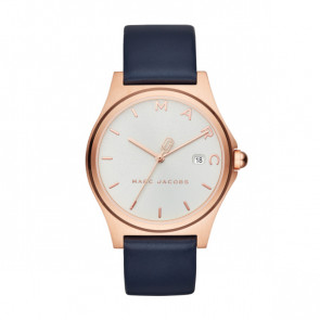 Watch strap Marc by Marc Jacobs MJ1609 Leather Blue 18mm