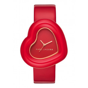 Watch strap Marc by Marc Jacobs MJ1614 Leather Red 18mm