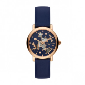 Watch strap Marc by Marc Jacobs MJ1628 Leather Blue 14mm