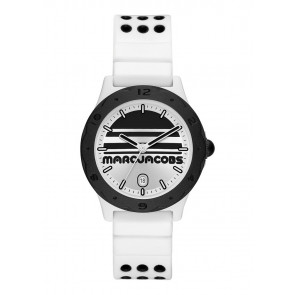 Watch strap Marc by Marc Jacobs MJ1651 Silicone White 18mm