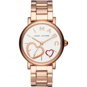 Watch strap Marc by Marc Jacobs MJ3589 Stainless steel Rosé 18mm