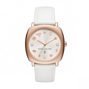 Watch strap Marc by Marc Jacobs MJ8678 Leather White 18mm