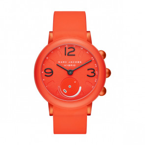 Watch strap Marc by Marc Jacobs MJT1012 Silicone Orange 20mm