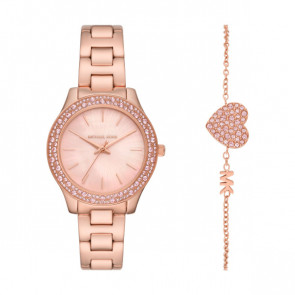 Watch strap Michael Kors MK1068SET Steel Rosé 16mm