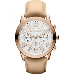 Watch strap Michael Kors MK2283 Leather Beige 22mm