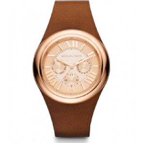 Watch strap Michael Kors MK2313 Leather Brown 42mm