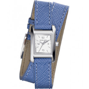 Watch strap Michael Kors MK2339 Leather Blue 14mm