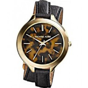 Watch strap Michael Kors MK2346 Leather Black 12mm