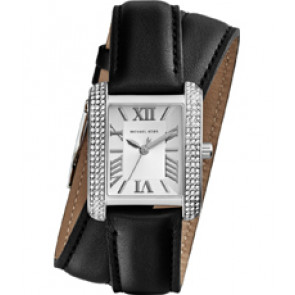 Watch strap Michael Kors MK2359 Leather Black 18mm