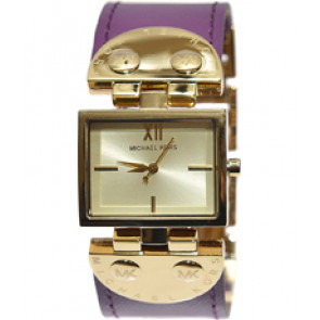 Watch strap Michael Kors MK2369 Leather Purple 26mm