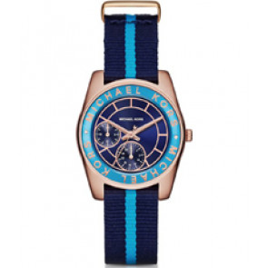 Watch strap Michael Kors MK2402 Textiles Blue 16mm