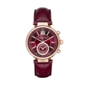Watch strap Michael Kors MK2426 Leather Red