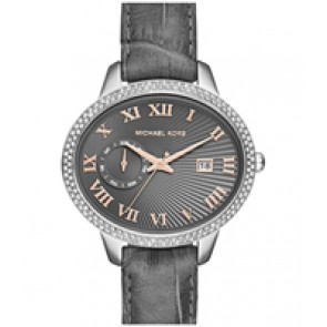 Watch strap Michael Kors MK2427 Leather Grey 18mm