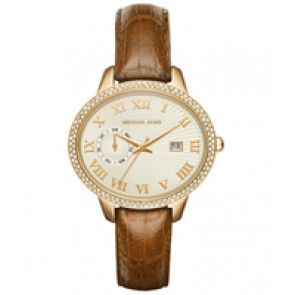 Watch strap Michael Kors MK2428 Leather Brown 18mm