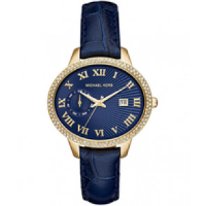Watch strap Michael Kors MK2429 Leather Blue 18mm