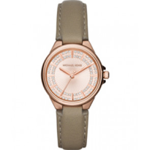 Watch strap Michael Kors MK2435 Leather Beige 18mm