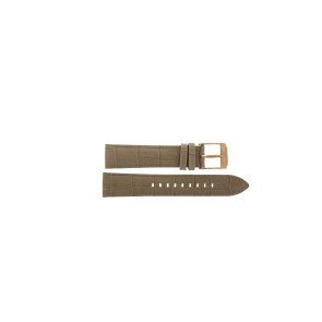 Watch strap Michael Kors MK2448 Leather Beige 20mm