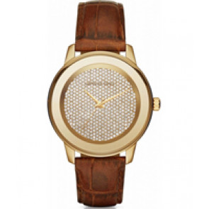 Watch strap Michael Kors MK2455 Leather Brown 20mm