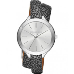 Watch strap Michael Kors MK2475 Leather Grey 12mm