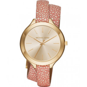 Watch strap Michael Kors MK2476 Leather Pink 12mm