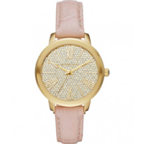 Watch strap Michael Kors MK2480 Leather Pink 16mm
