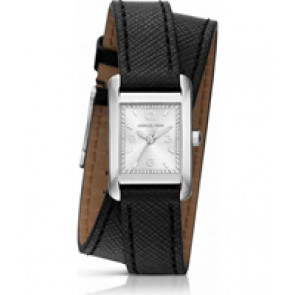 Watch strap Michael Kors MK2497 Leather Black 14mm