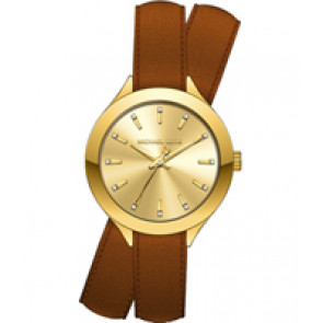 Watch strap Michael Kors MK2501 Leather Brown 14mm