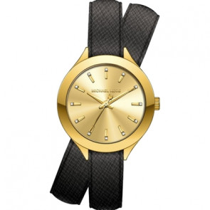Watch strap Michael Kors MK2502 Leather Black 14mm