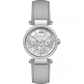 Watch strap Michael Kors MK2503 Leather Grey 16mm