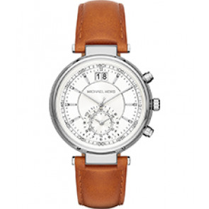 Watch strap Michael Kors MK2527 Leather Brown 20mm