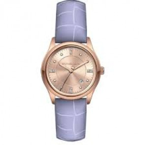 Watch strap Michael Kors MK2550 Leather Purple 18mm