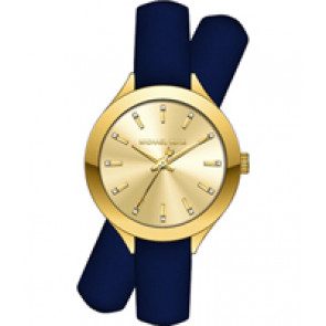 Watch strap Michael Kors MK2552 Leather Blue 14mm