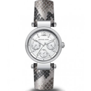 Watch strap Michael Kors MK2567 Leather Grey 16mm